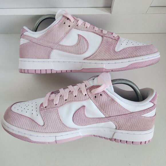 Nike Classic Dunk Low Corduroy Pink White Women's Shoes 10.5 / Men's 9 FN7167 - Picture 5 of 10